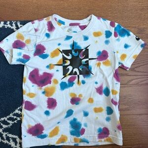 Nike Kids Tie-Dye Tee with Starburst Design